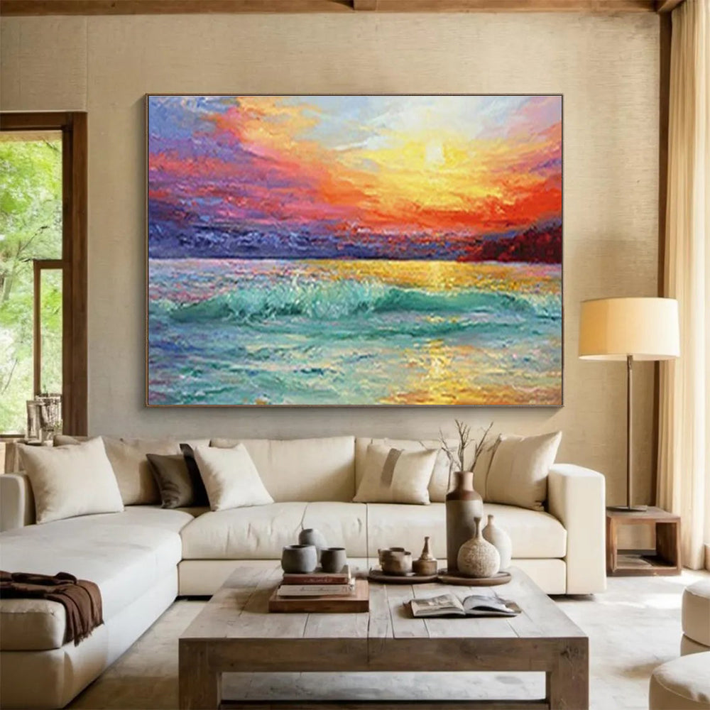 Big Custom Hand-Painted Abstract Art for Home Theaters DLZ3276