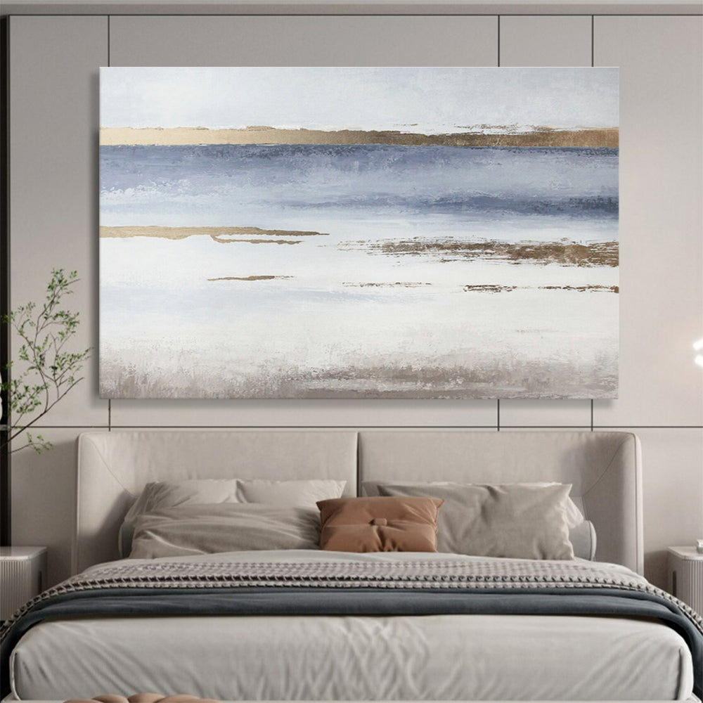 Custom-Made Giant Abstract Hand Painting for Underwater Hotel Corridor DLZ2901