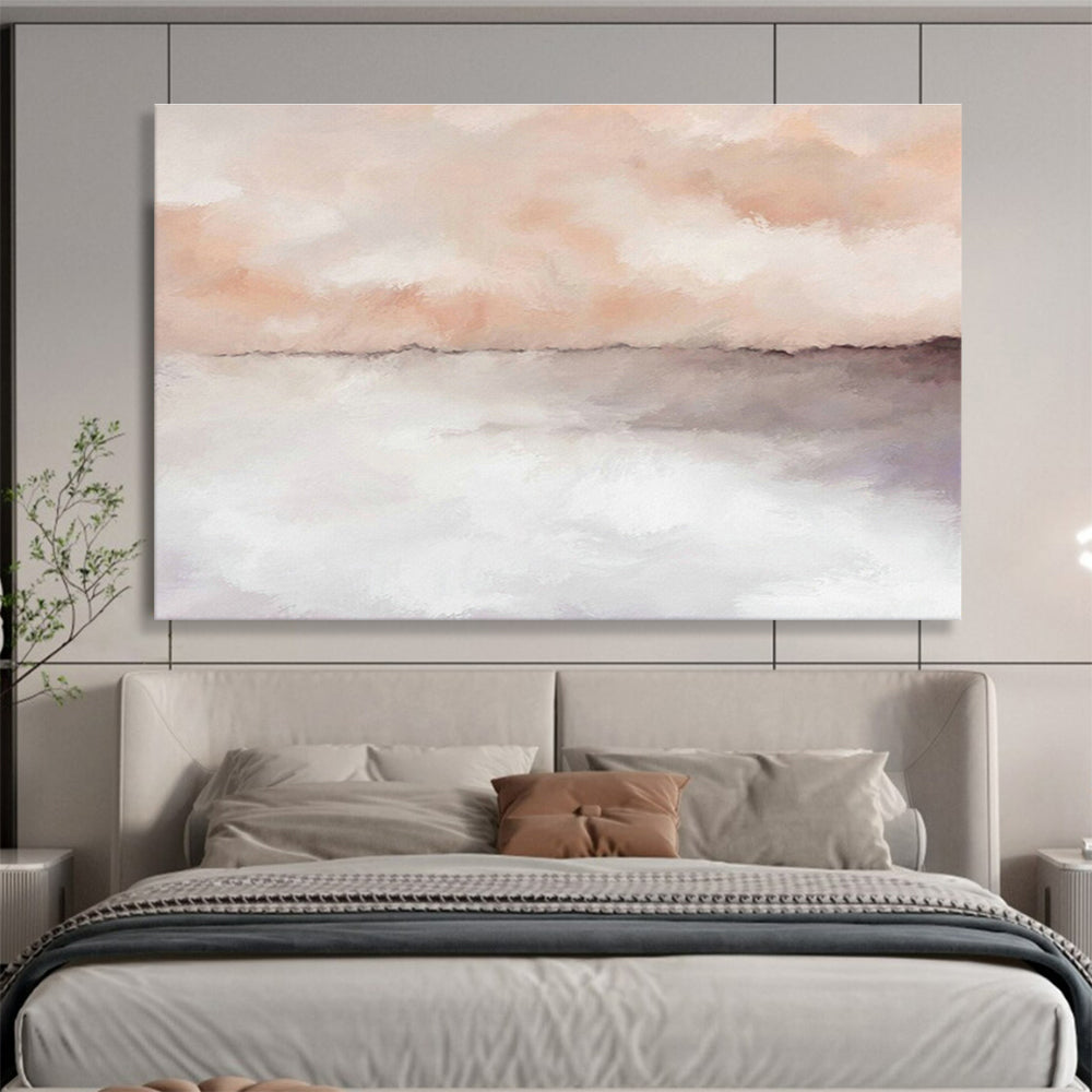 Large Custom Abstract Hand-Painted Art for High-Speed Rail Observation Car DLZ2802