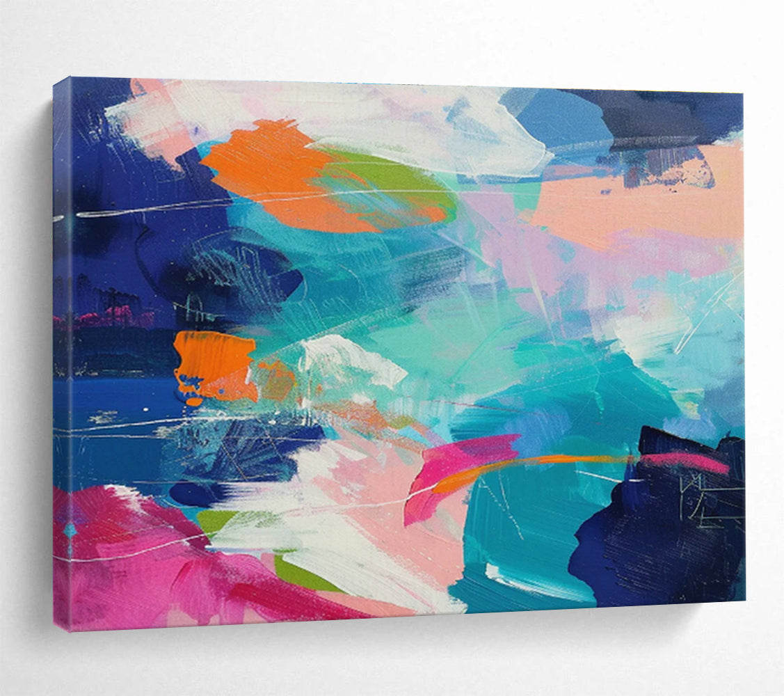 Customized Large-Scale Abstract Hand Painting for Animation Rendering Farm Control Room DLZ2873