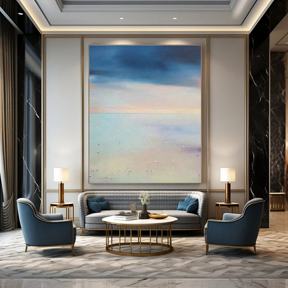 Custom Abstract Murals for Cottage Bedroom Balcony Wind Chimes & Office Cubicle Partition Clips DLZ0932