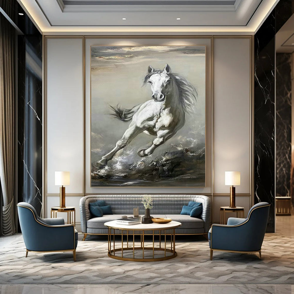 XX - Large, Bespoke Handmade Abstract Canvas Art for Hallway & Cottages DLZ2042