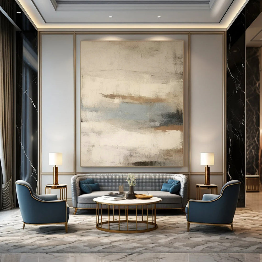 Original Handmade Abstract Canvas for Bedroom and Cottage Hallway DLZ1575