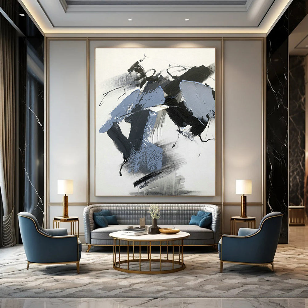 Hand - Painted Abstract Art for Bedroom Balcony Railings and Office Rooftop Gardens DLZ0808