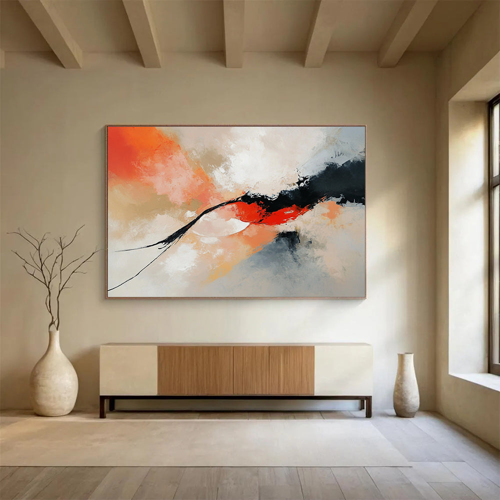 Dynamic Color Flow Abstract Painting with Expressive Brushstrokes DYP424