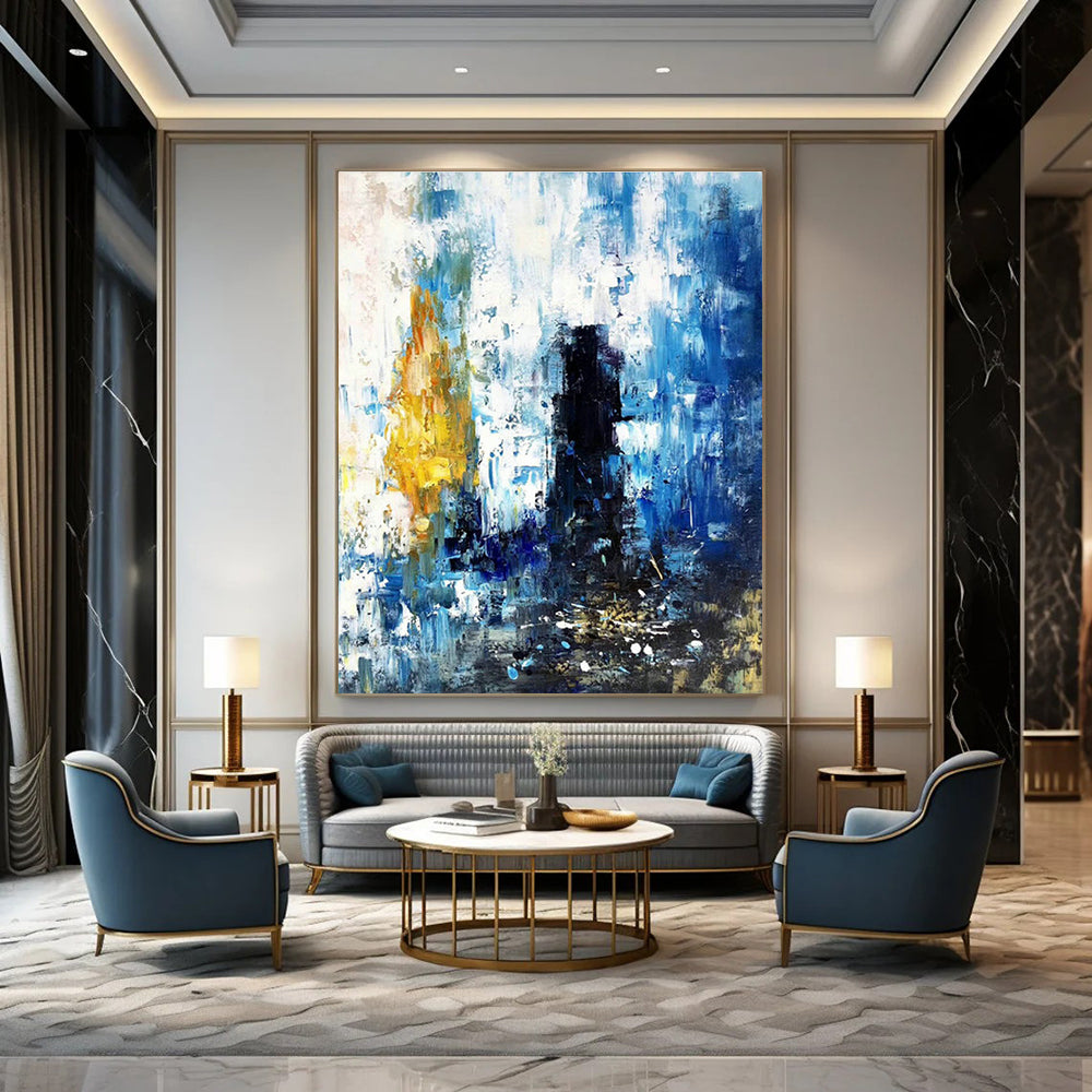 Extra - Vast Hand - Painted Abstract Canvases for Living Room & Entryway Foyers DLZ0573