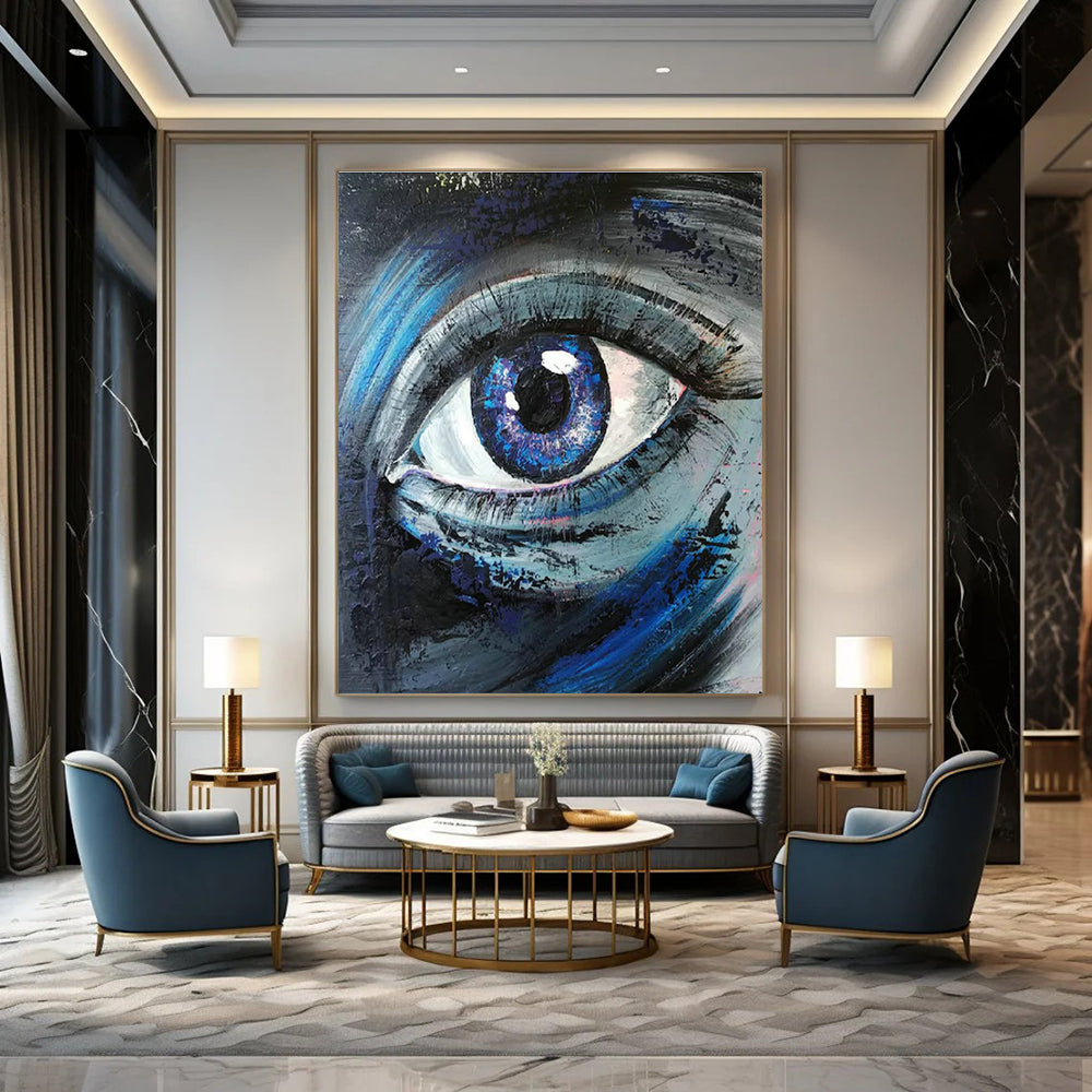 Tremendous Custom-Textured Handmade Abstract Canvas for Bedroom & Entryway DLZ2105