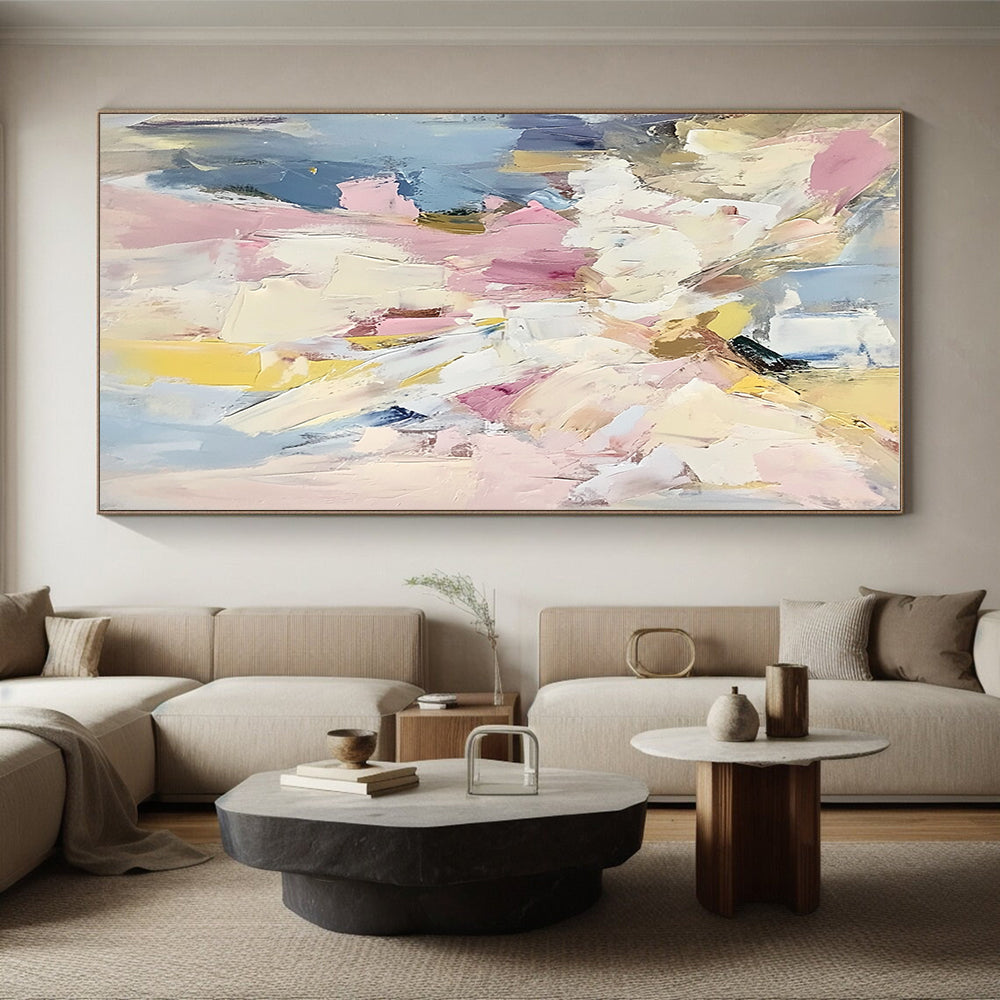 Pastel Abstract Painting with Soft Textures GER467