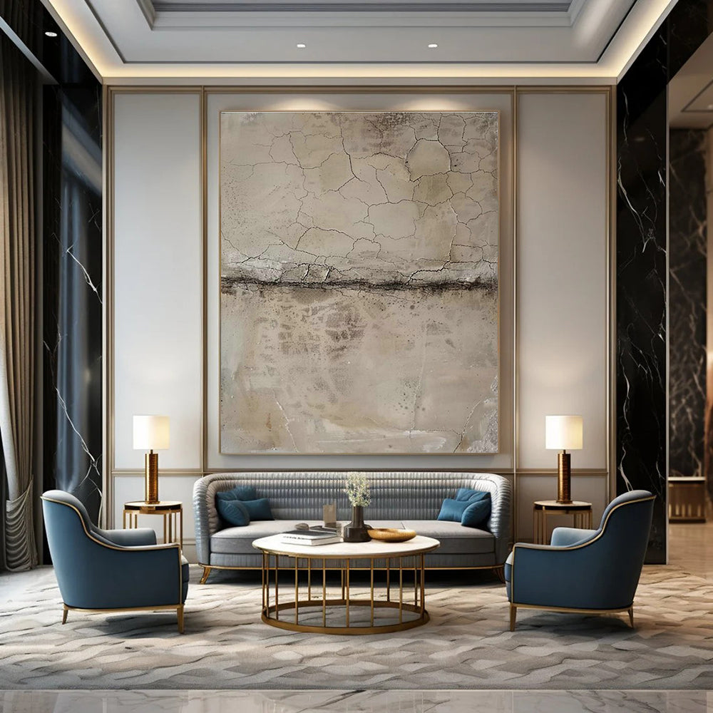 Large Custom Handmade Abstract Wall Art for Hallway and Cottage Living Room DLZ1572