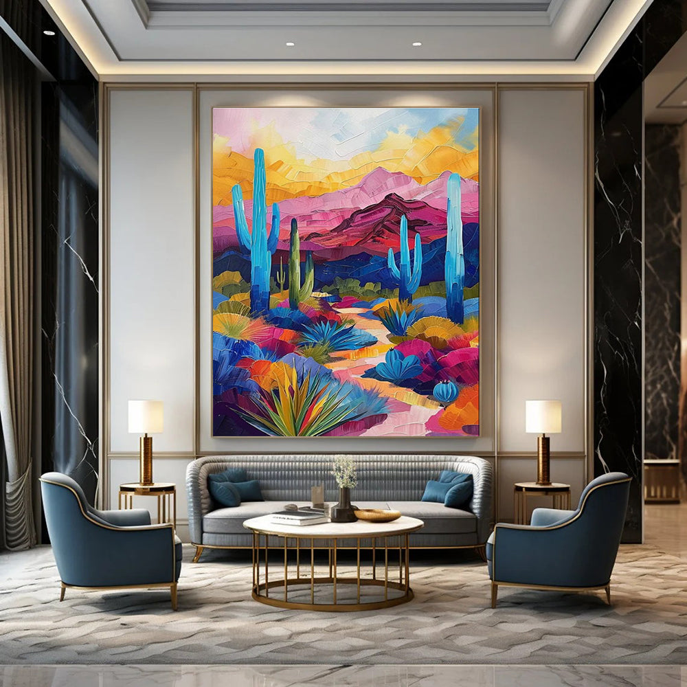 Oversized Tailored Abstract Canvas for Office & Dining Room DLZ2256