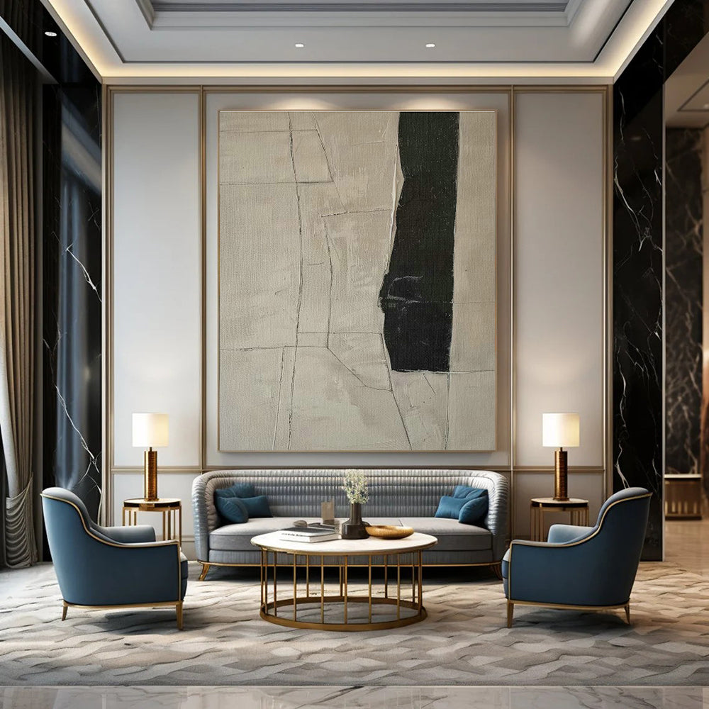 Stupendous - Sized Custom Abstract Paintings for Living Room Opulence DLZ0414