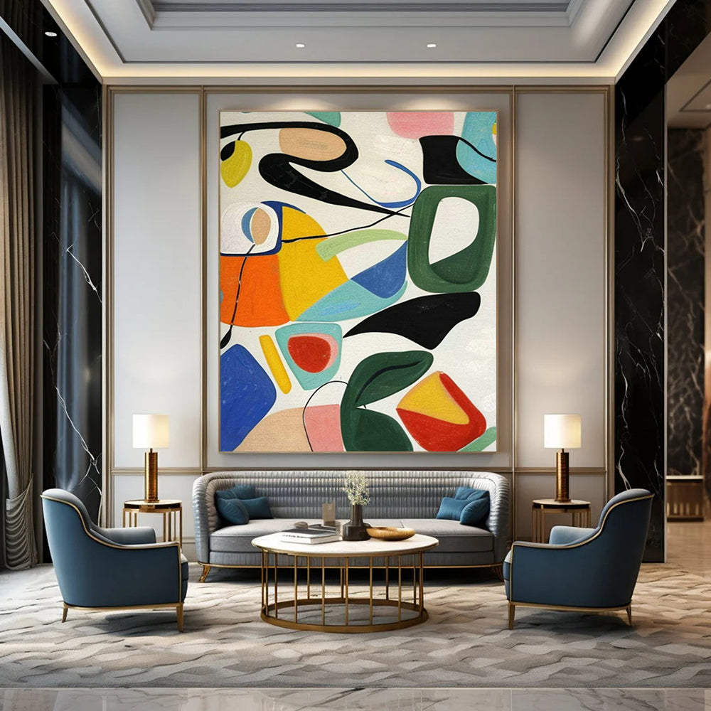 Handmade Abstract Art for Cottage Bedroom and Office DLZ1480