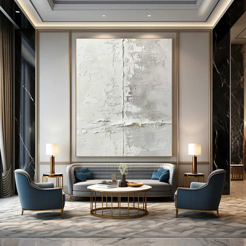 Large Customizable Handmade Abstract Painting for Bedroom Bed Footboard Wall and Living Room Coffee Table Lower Shelf Wall DLZ1913