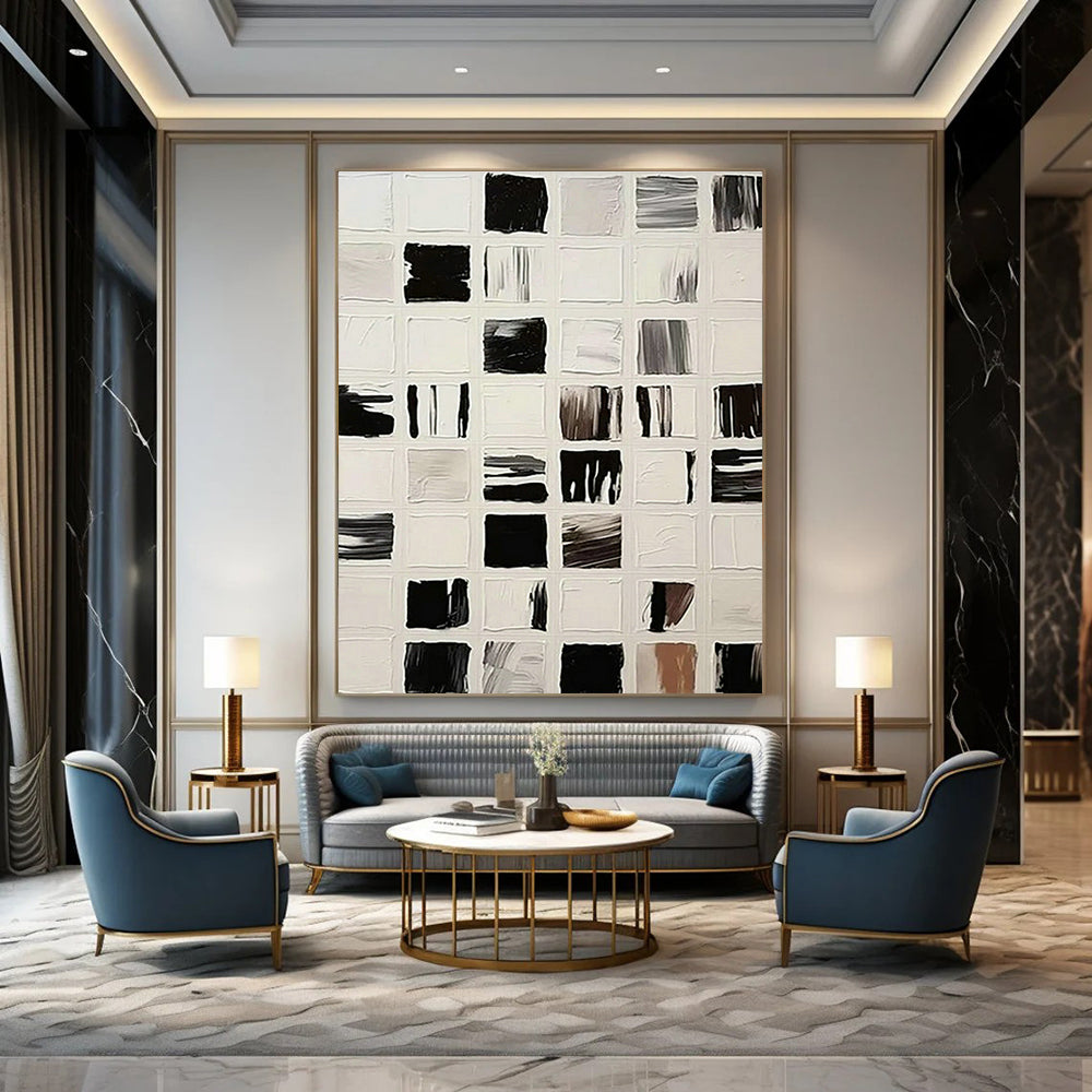Custom Extra Large Abstract Wall Art for Office & Living Room DLZ1140