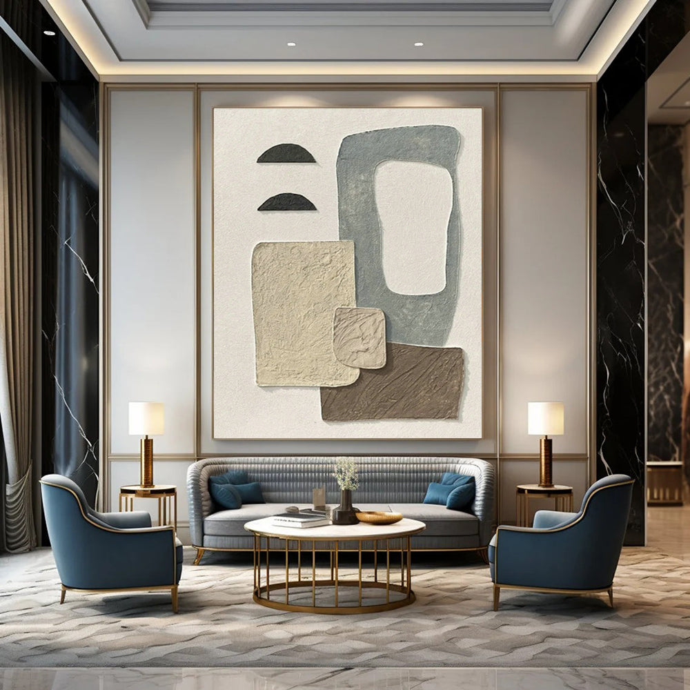 Large Custom Abstract Wall Hanging for Bedroom & Hallway DLZ1142
