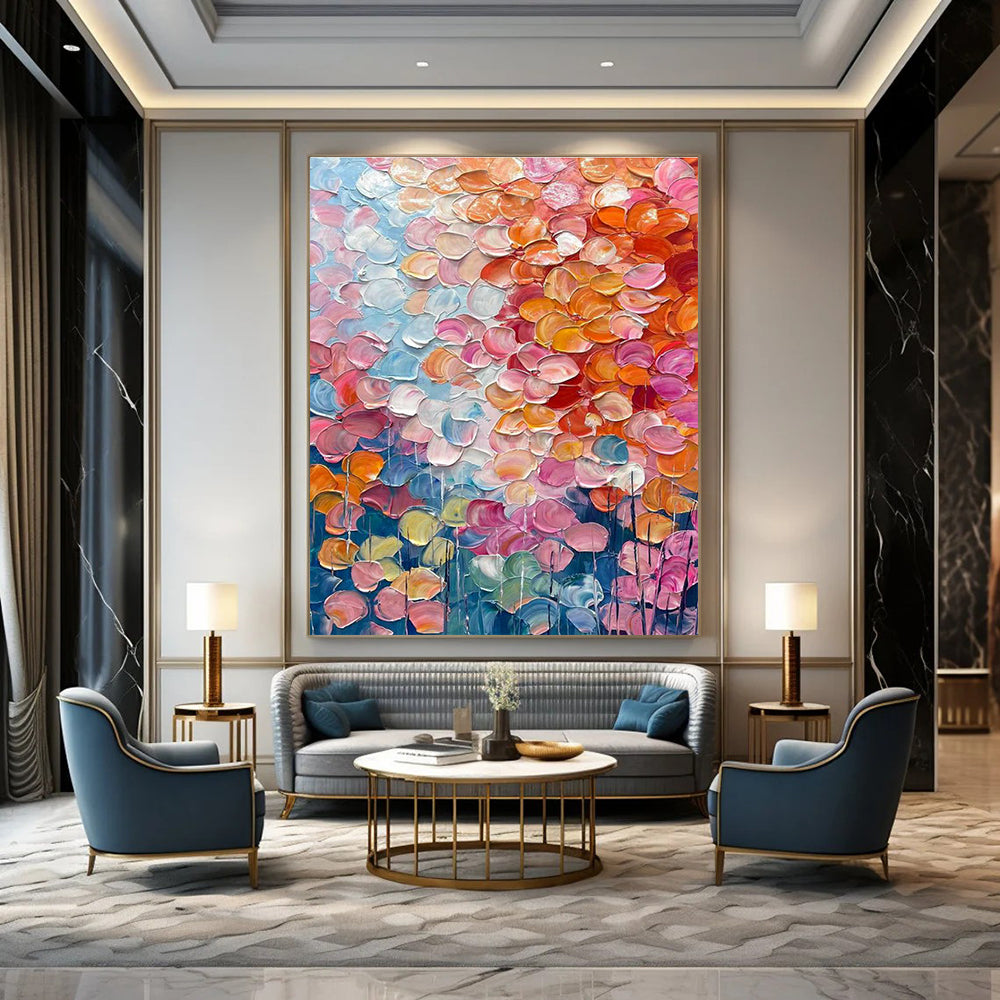 Hand-Painted Abstract Decor for Cottage Office & Bedroom DLZ2357