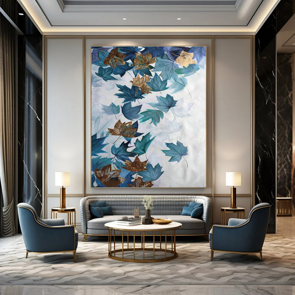 Custom Hand - Painted Abstract Murals for Bedroom and Hallway DLZ0774