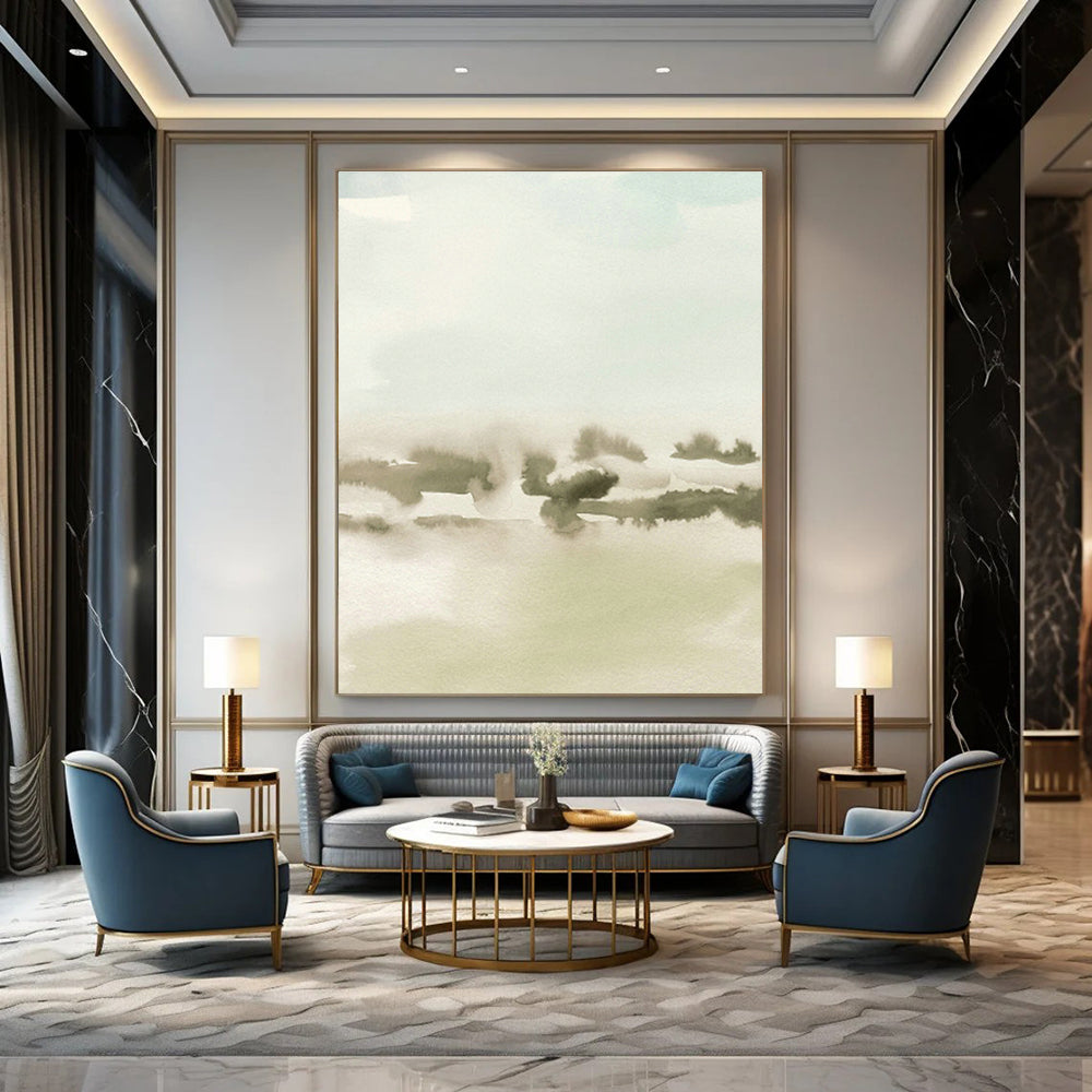 Extra - Large Hand - Painted Abstract Paintings for Cottage Living Room and Bedroom DLZ0519