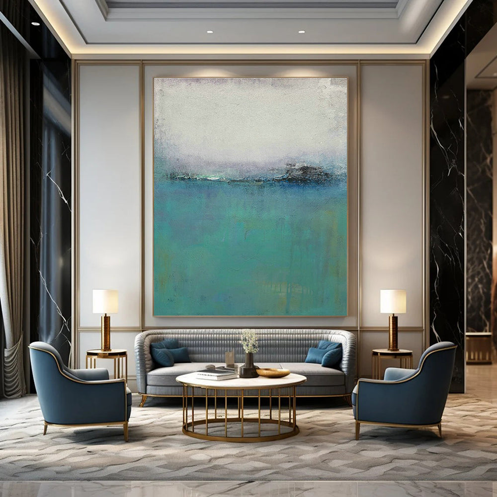 Immense Handmade Abstract Painting for Hallway & Cottage Entryway DLZ1204