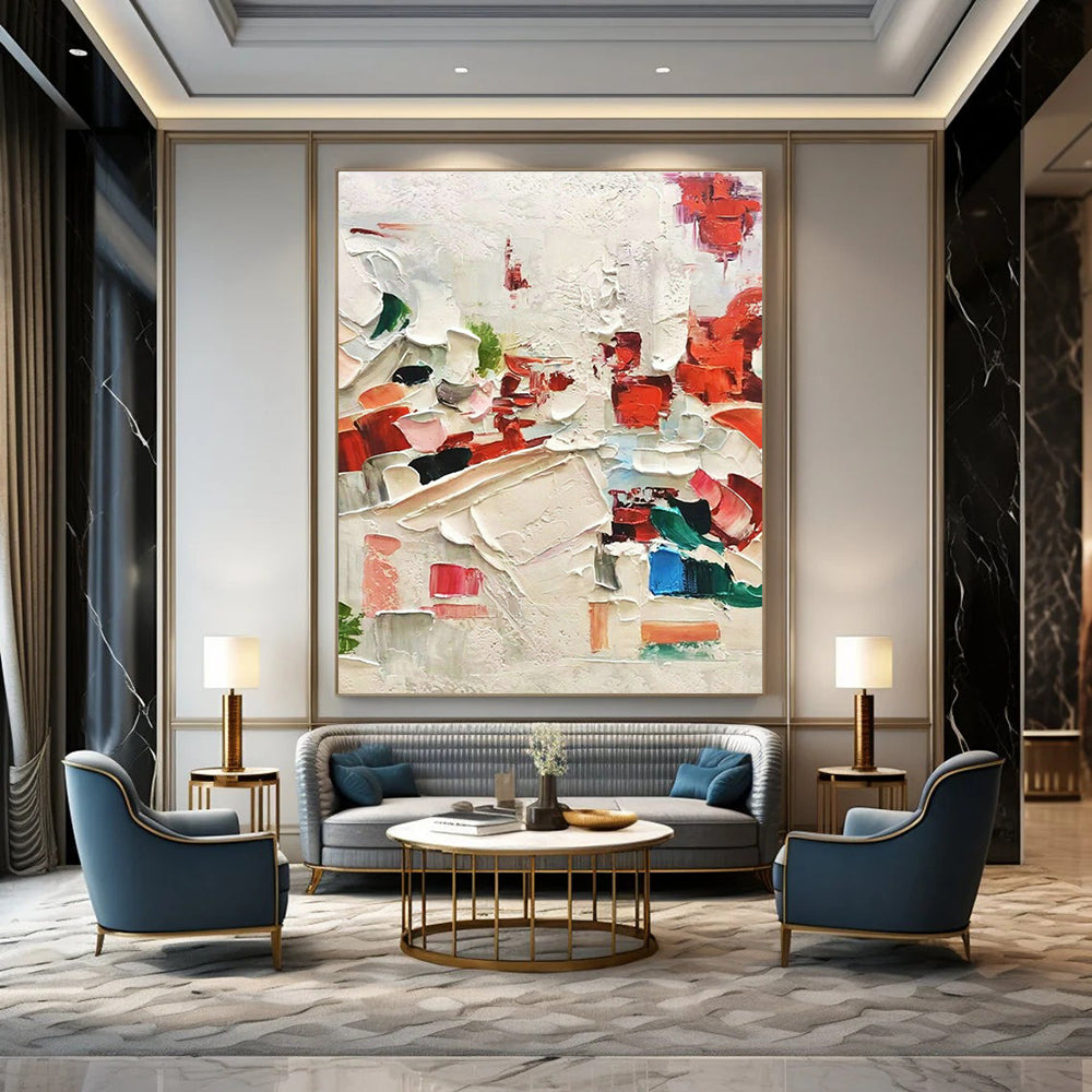 Customizable Handmade Abstract Wall Art for Dining Room and Cottage Bedroom DLZ1608