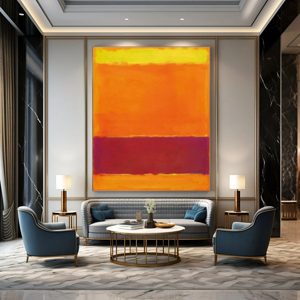 Custom Hand-Painted Abstract Painting for Cottage Entryway & Office DLZ2307