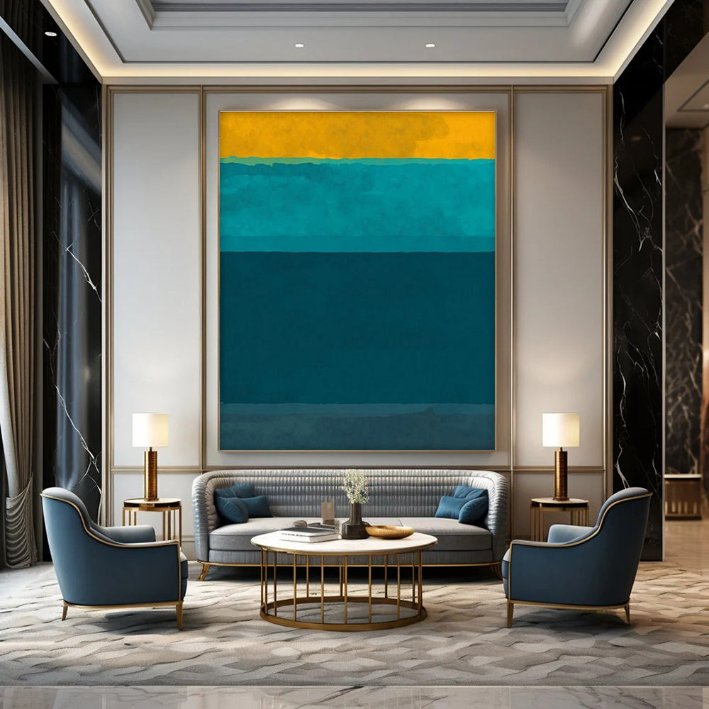 Oversized Handmade Abstract Wall Art for Dining Room & Living Room DLZ2323