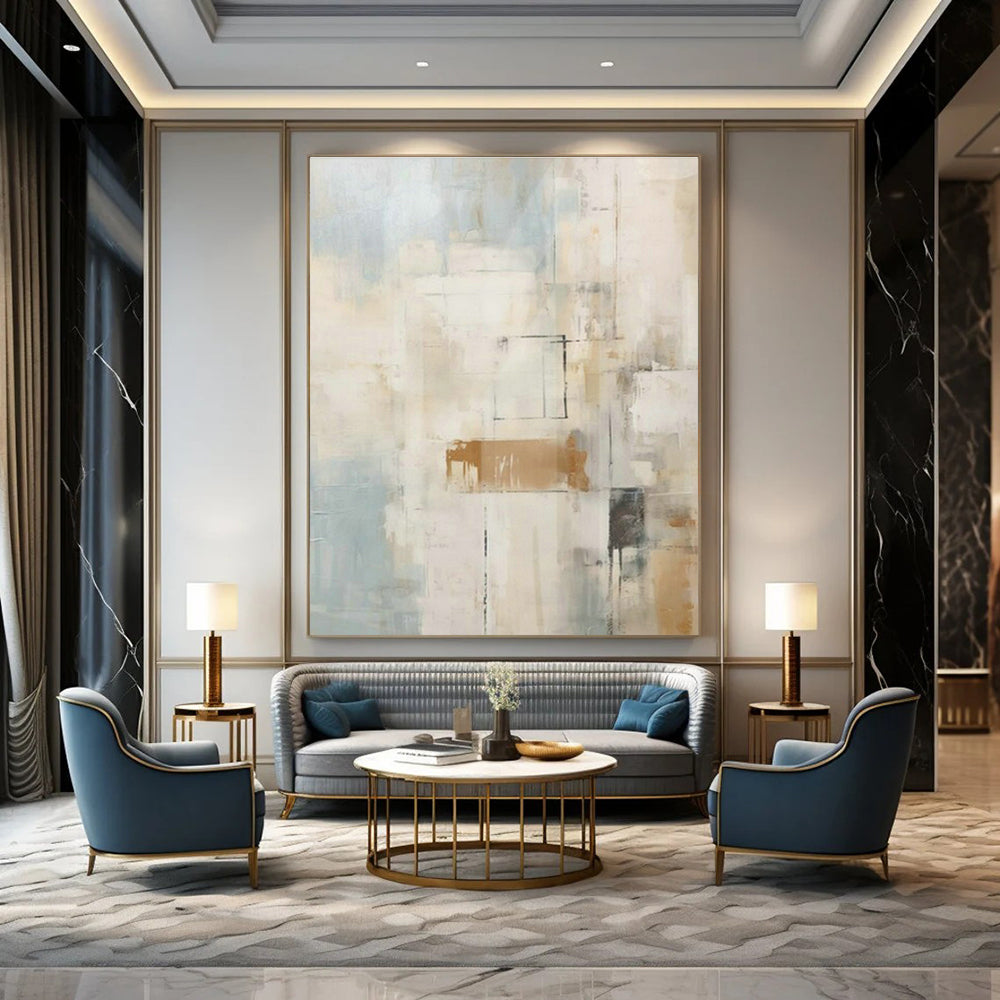 Extra-large Custom Handmade Abstract Wall Decor for Cottage Bedroom Canopy and Dining Room Wine Rack Wall DLZ1957