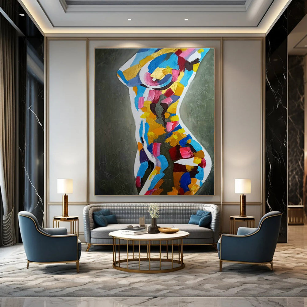 Ginormous Tailored Handmade Abstract Canvas Art for Entryway & Hallway DLZ2109