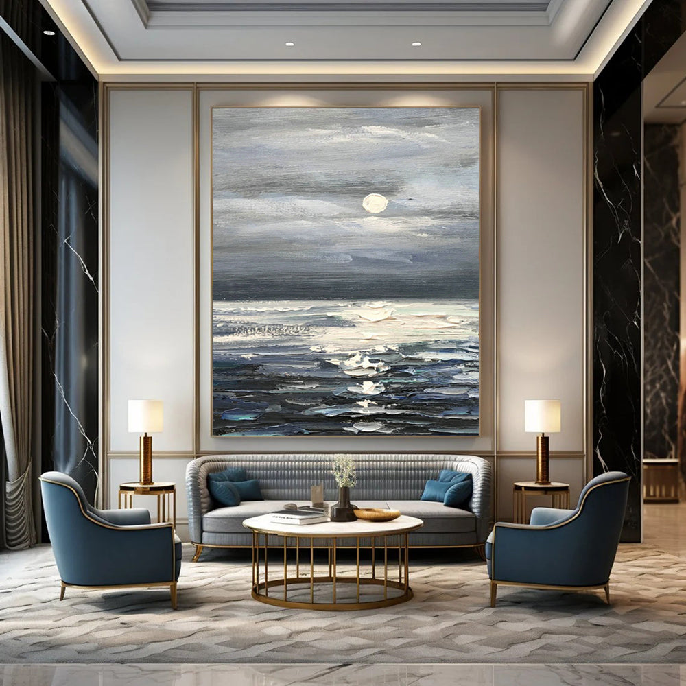 Oversized Handcrafted Abstract Art for Office & Hallway DLZ1300