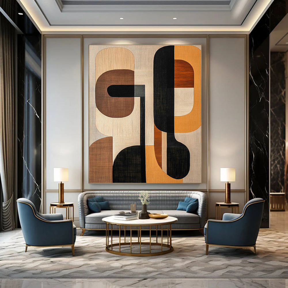 Immense Custom - Made Abstract Mural for Cottage Dining Room & Bedroom DLZ1249