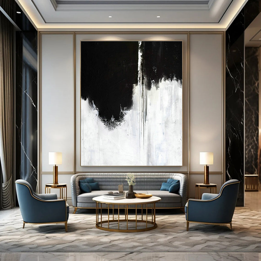 Giant, Custom - Fit Hand Painted Abstract Art for Dining Room & Living Room DLZ2053