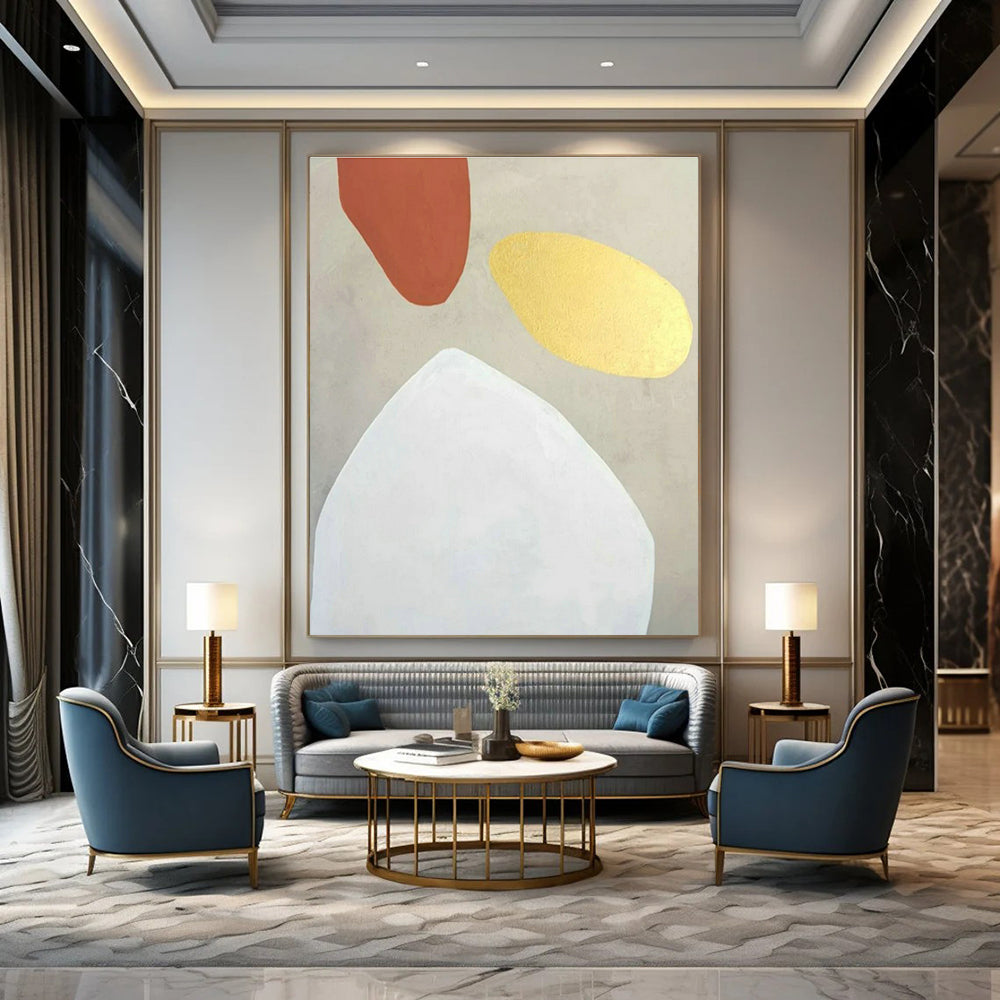 Extra-large Custom Handmade Abstract Painting for Entryway Mail Sorting Wall and Hallway Luggage Storage Niche DLZ1893