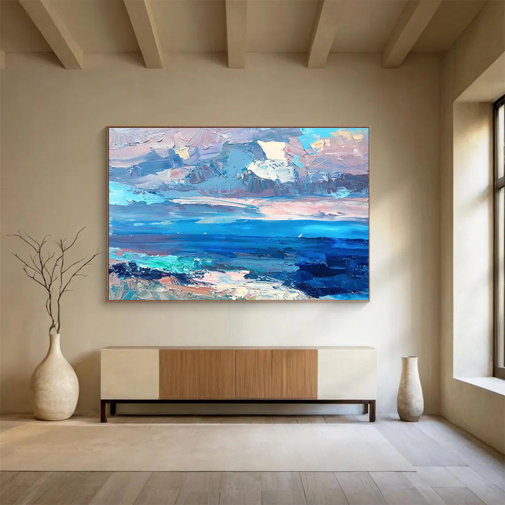 Abstract Sea and Sky Oil Painting THY440