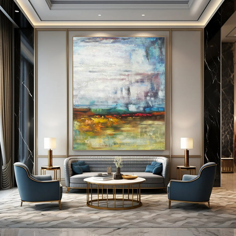 Massive Custom Abstract Paintings for Office Reception Areas & Cottage Entryways DLZ0576