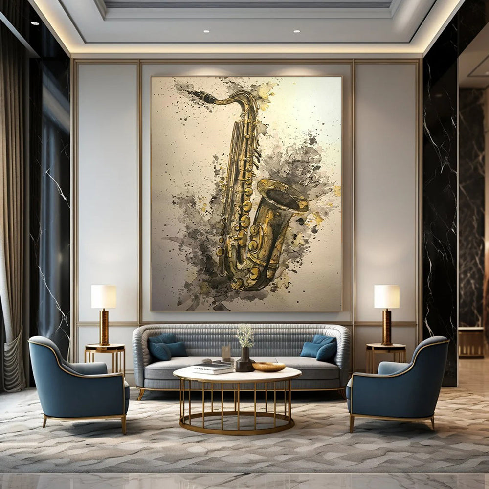 Custom Abstract Painting for Living Room & Hallway DLZ2340
