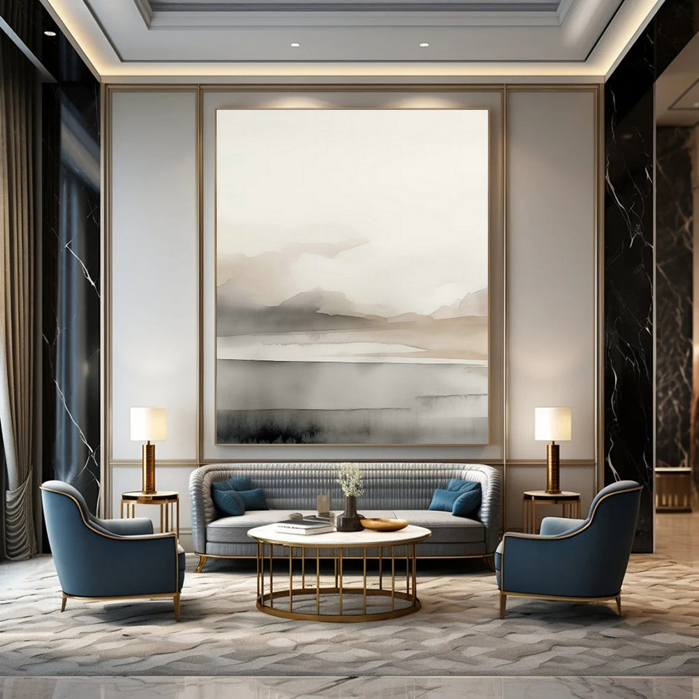 Giant Hand - Painted Abstract Canvases for Bedroom Window Walls & Office Breakout Lounges DLZ0723