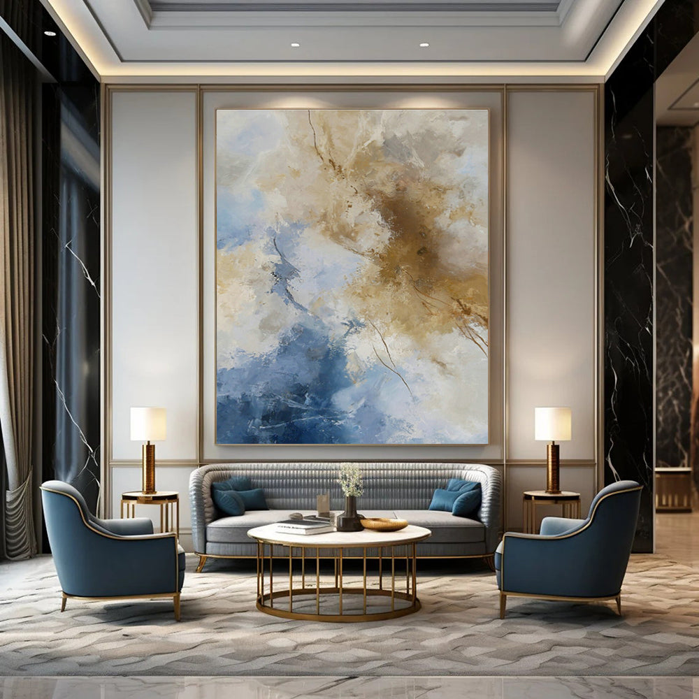 Extra-Large Customizable Abstract Painting for Hallway & Living Room DLZ1027