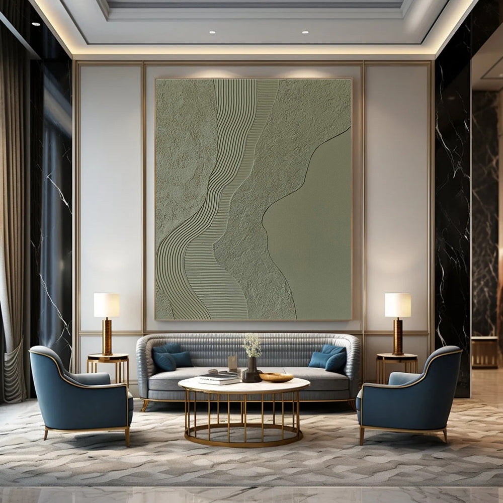 Colossal Custom Abstracts for Entryway Impact DLZ0392