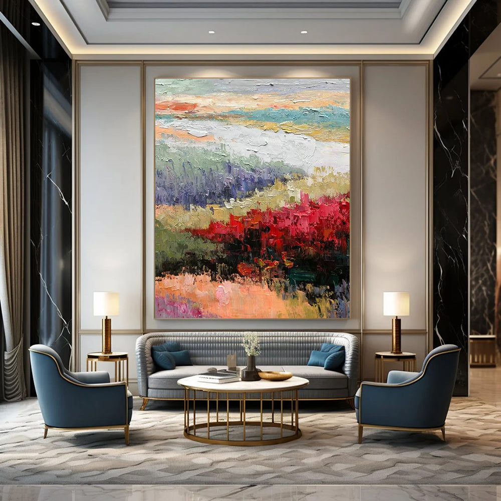 Handmade Oversized Abstract Painting for Office & Hallway DLZ1280
