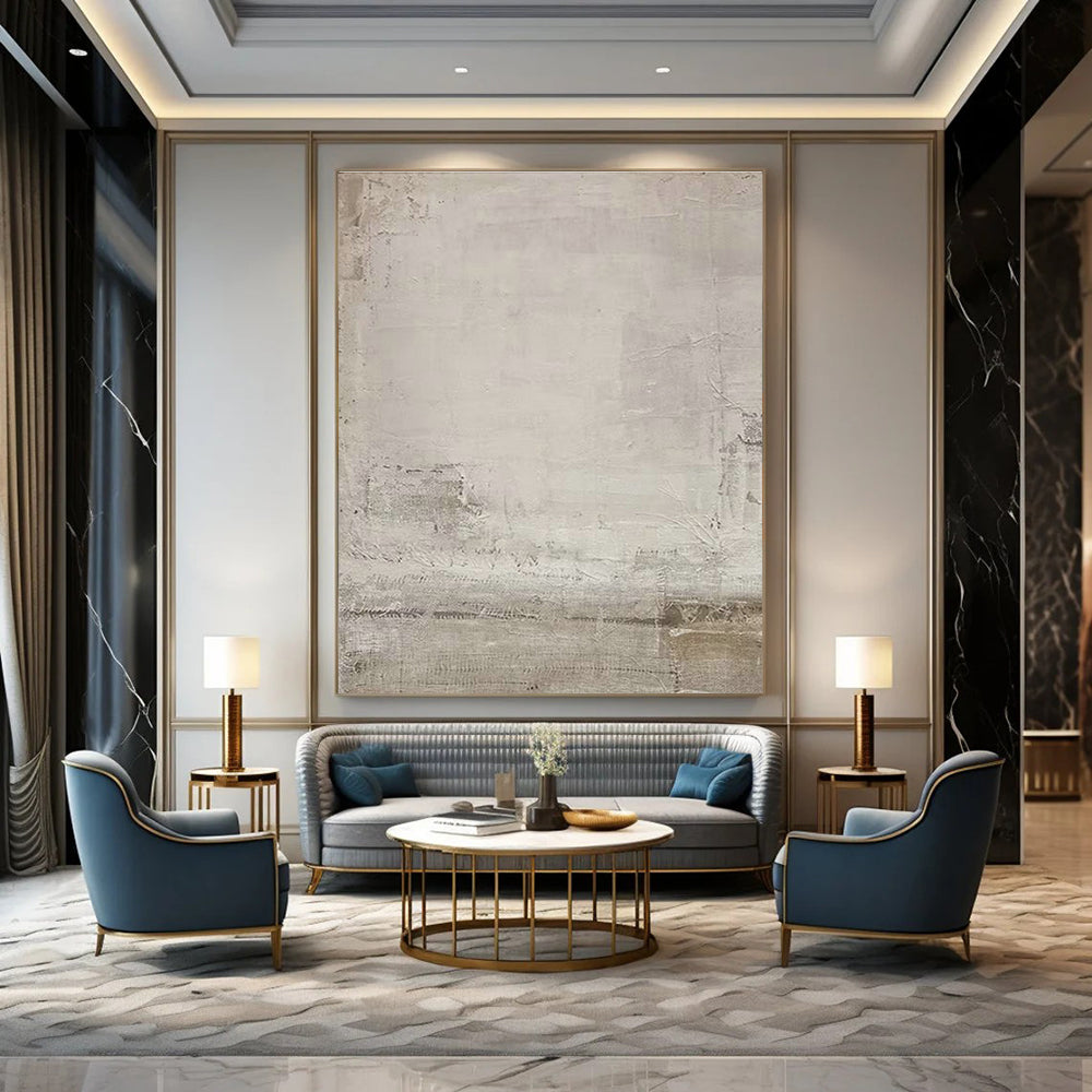 Extra-large Custom Handmade Abstract Painting for Bedroom Wardrobe Interior Wall and Dining Room Side Table Wall DLZ1859