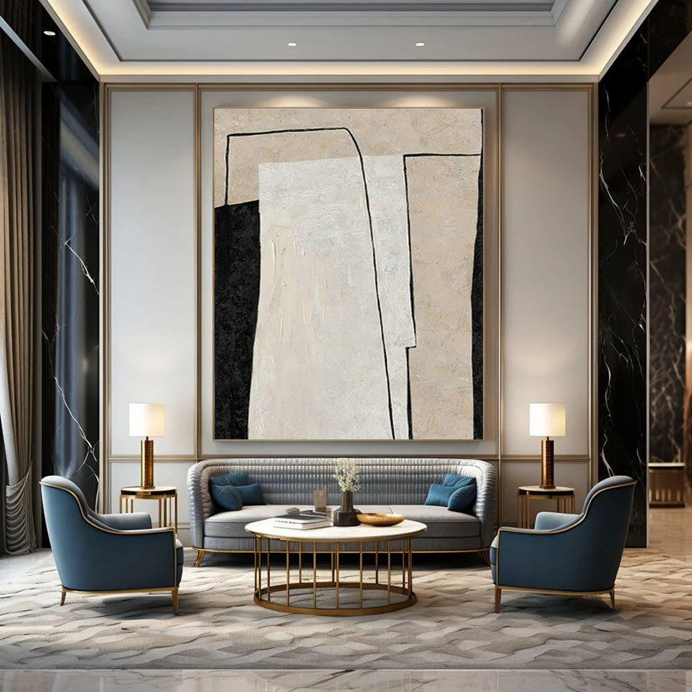 Giant, Custom - Fit Hand Painted Abstract Artwork for Office & Bedroom DLZ2041
