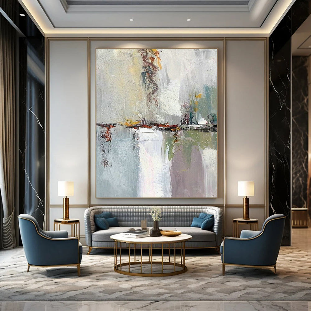 Colossal Custom Abstract Paintings for Bedroom Dressing Chambers & Office Reception Lobbies DLZ0611