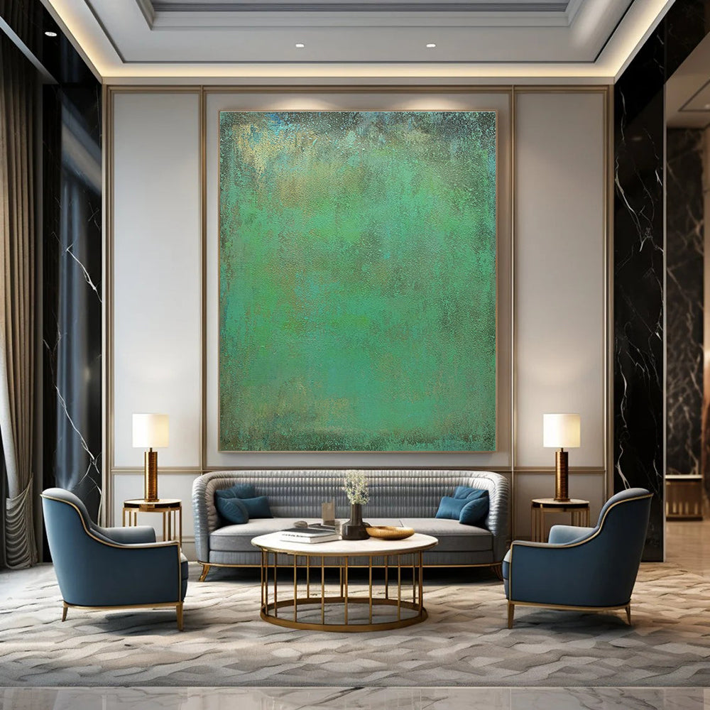 Custom-Made Immense Abstract Wall Hanging for Cottage Office & Entryway DLZ1220