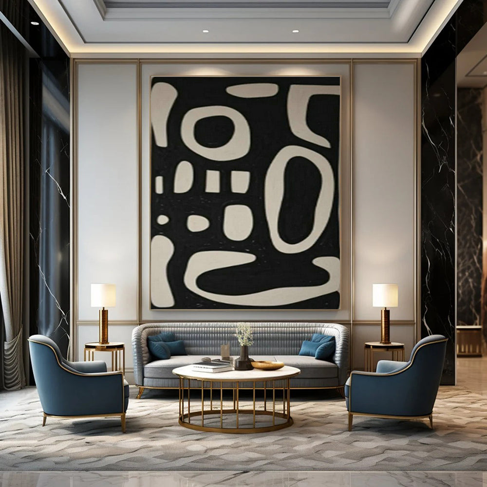 Large Customizable Handmade Abstract Wall Decor for Living Room Console Table Backdrop and Bedroom Dresser Mirror Wall DLZ1977