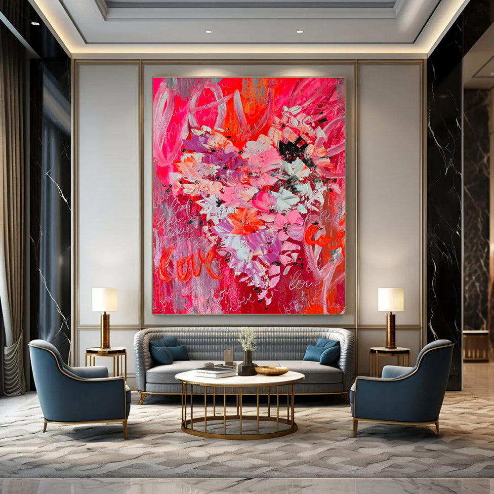 Vast Custom-Embellished Handmade Abstract Canvas for Hallway & Cottage DLZ2112