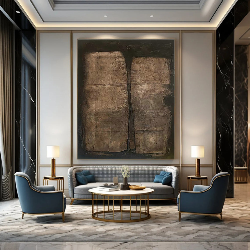 Hand - Painted Abstract Murals for Hallway Skylight Wells & Entryway Mudroom Lockers DLZ0869
