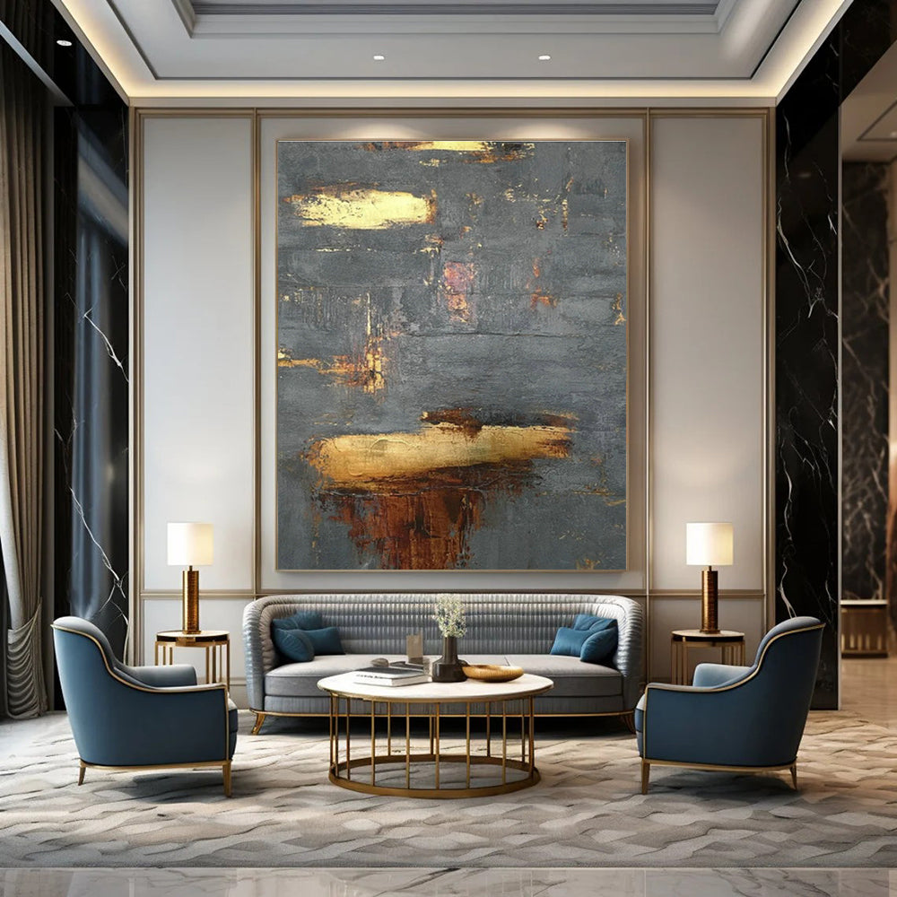 Hand - Painted Abstract Art for Dining Room and Entryway DLZ0635
