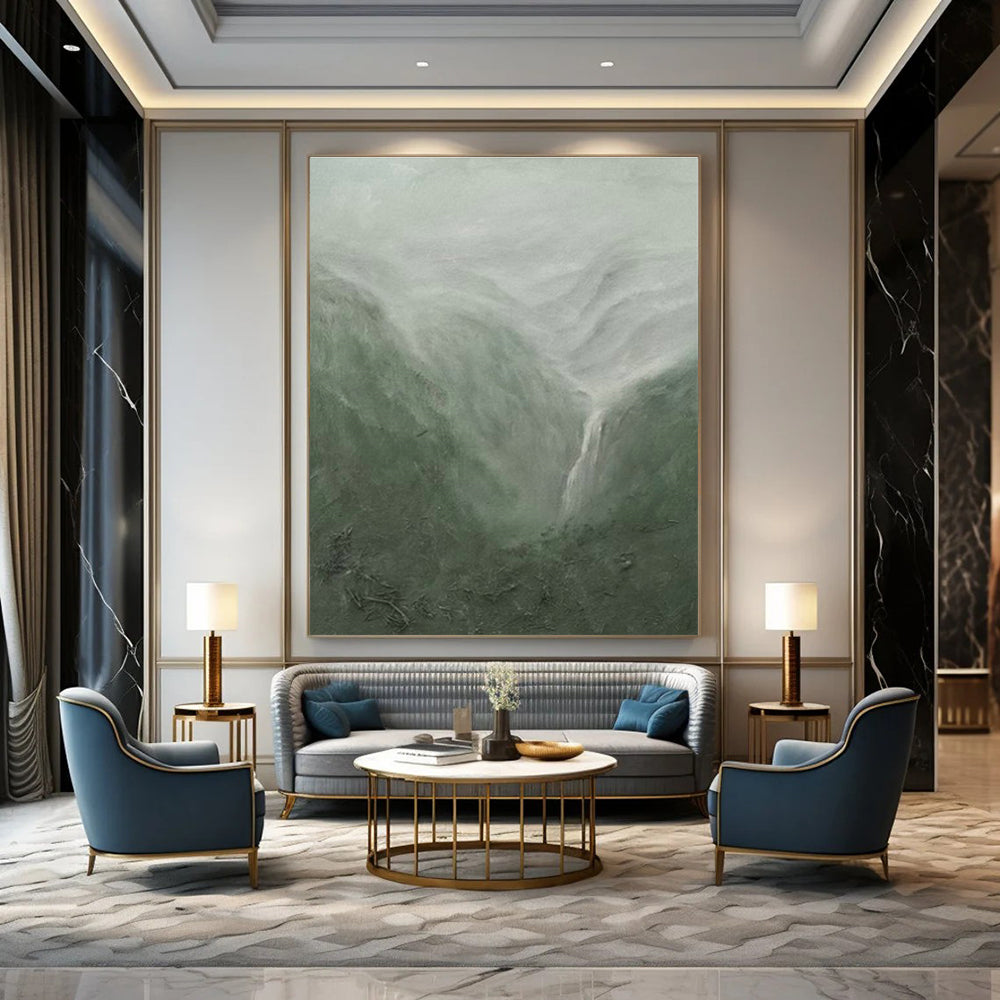 Immense Custom-Built Hand Painted Abstract Canvas for Office & Bedroom DLZ2190