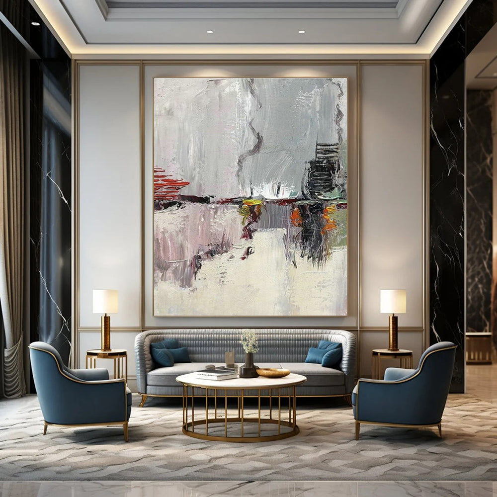 Immense Hand - Painted Abstract Canvases for Dining Room Banquet Halls & Cottage Home Gyms DLZ0610