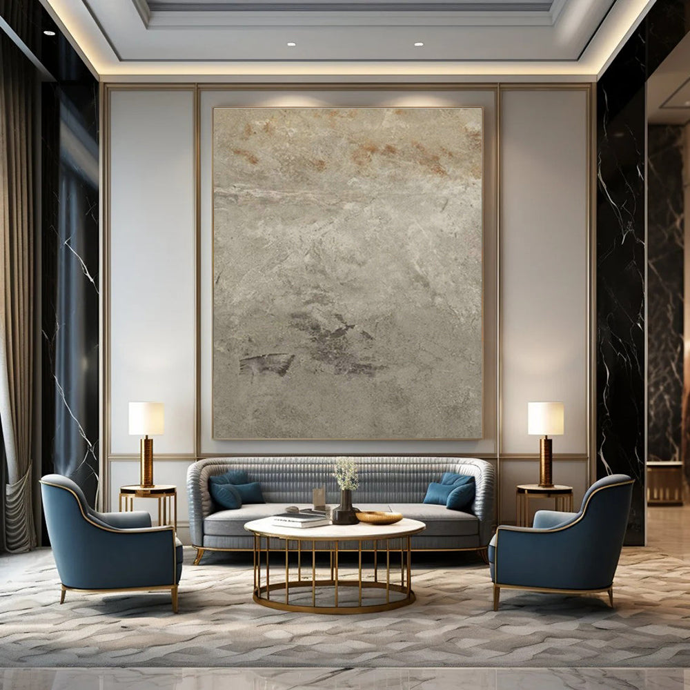 Oversized Modern Abstract Hand-Painted Canvas Painting, Injecting Vitality into Office and Corridor DLZ0967